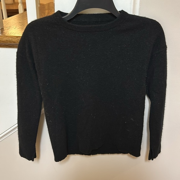 Zadig and Voltaire CiCi with patch black cashmere pullover sweater - Picture 4 of 12